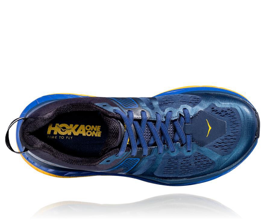 Tenis Hoka One One Trail Hombre Azul Marino - Stinson Atr 5 - QAUL91642